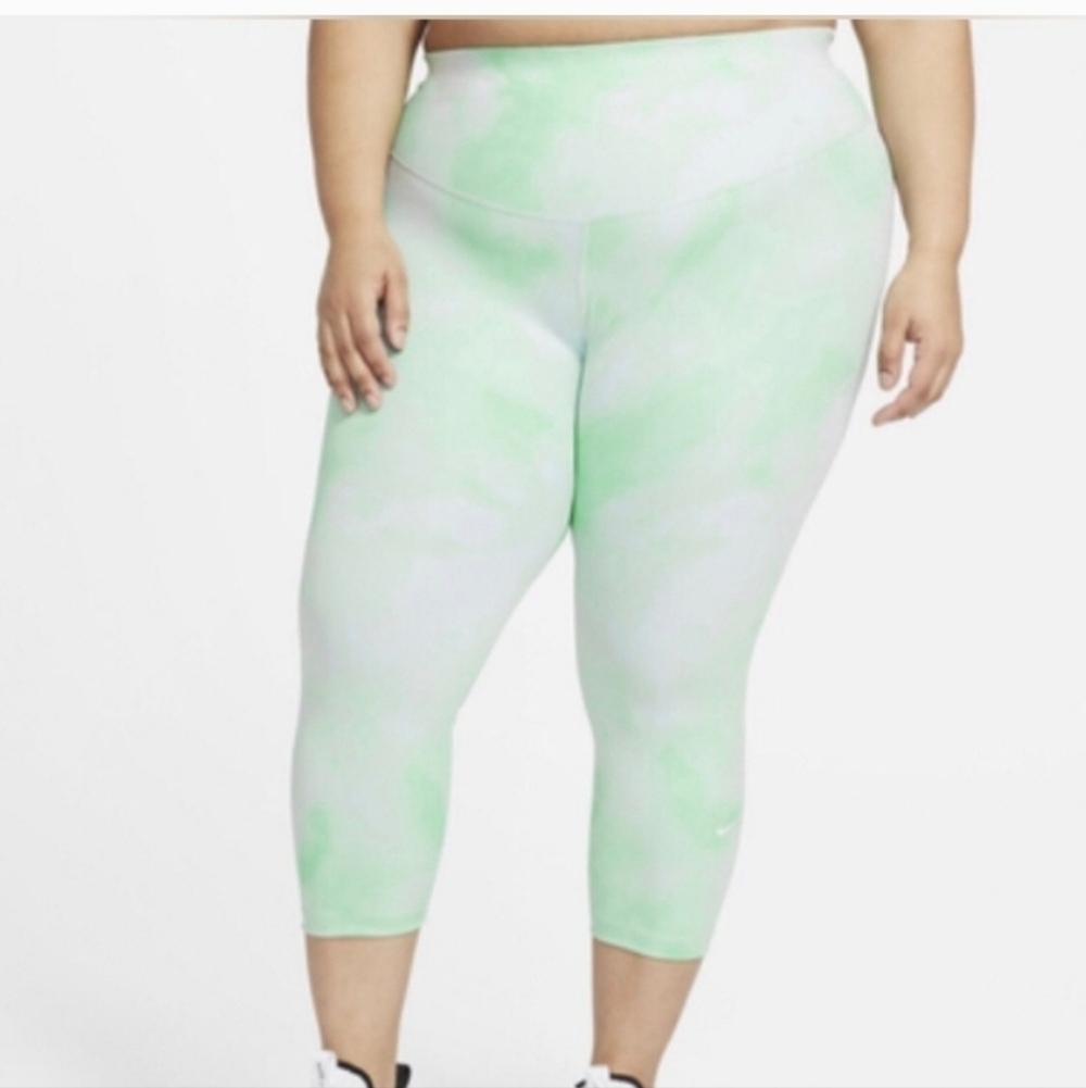 Nike Dryfit Tie Dye Cropped Athletic Leggings Size 1X